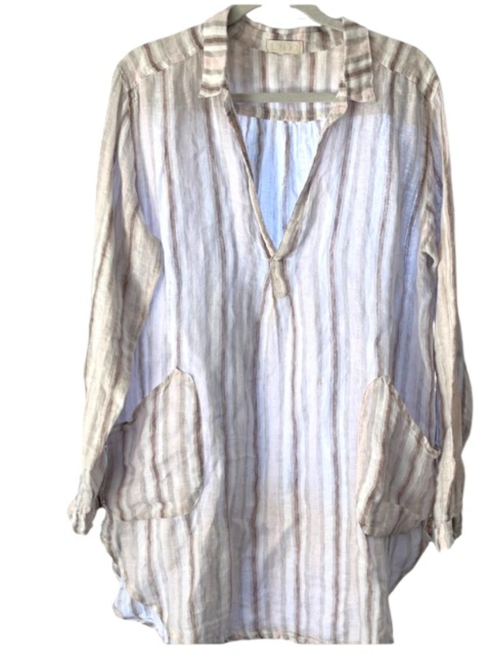 CP Shades Linen Tunic cover up Sz Medium